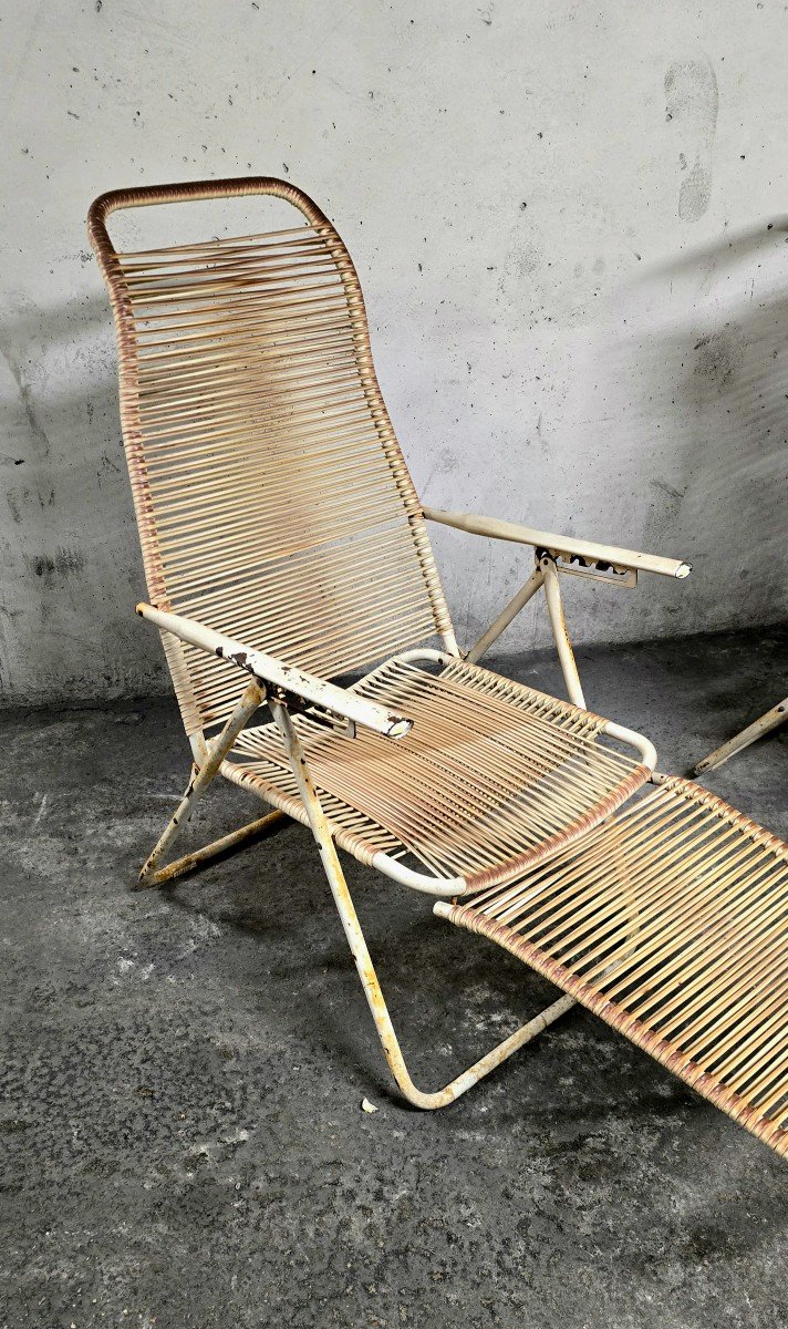 Set Of 2 Spaghetti Deckchairs - Scoubidou-photo-4