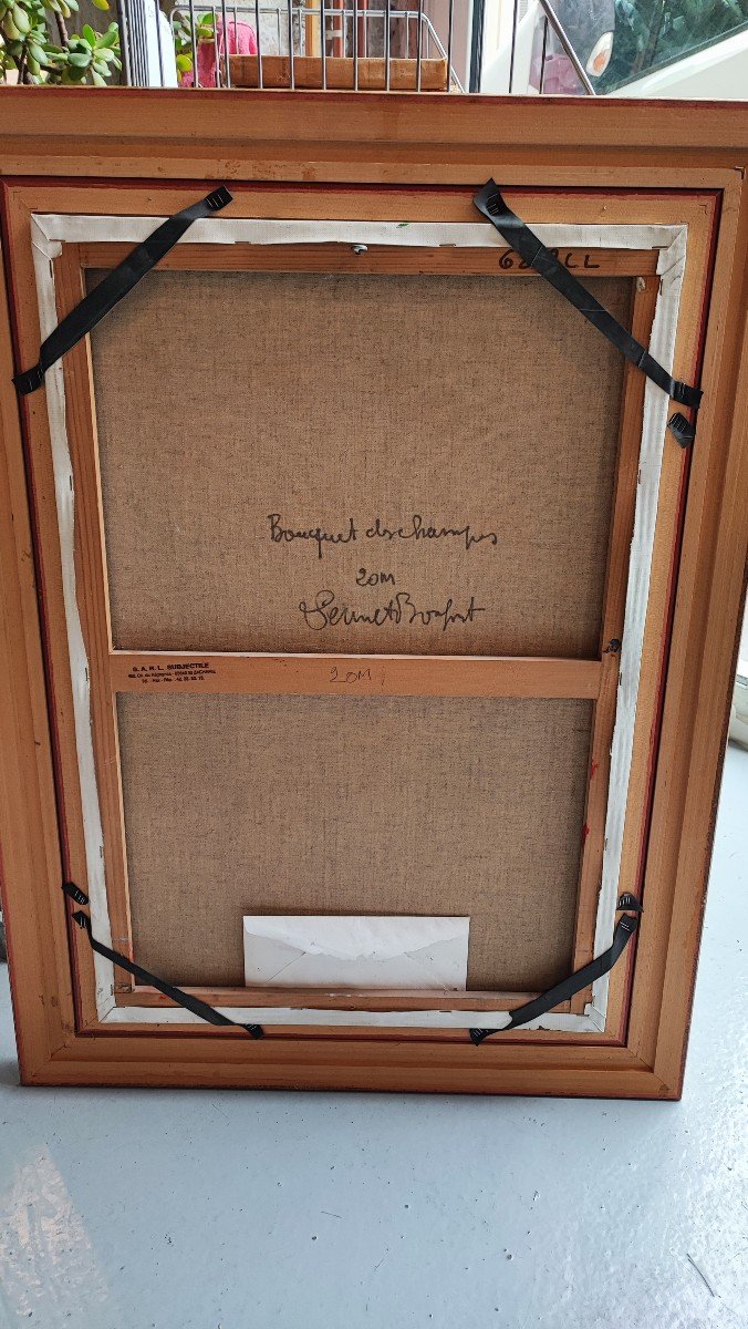 Still Life Oil Painting By Robert Vernet Bonfort-photo-3