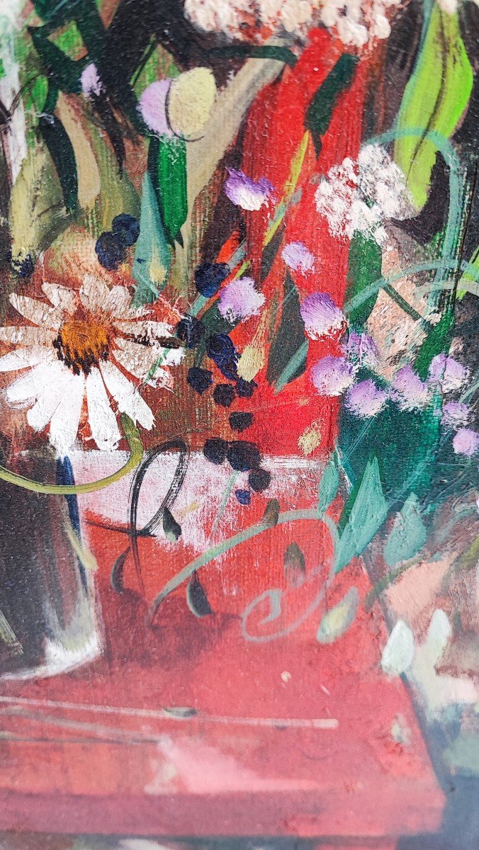 Still Life Oil Painting By Robert Vernet Bonfort-photo-6