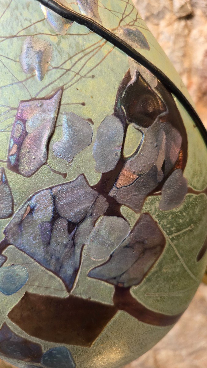 Pierini Robert (born 1950) Ovoid Vase 33cm-photo-3
