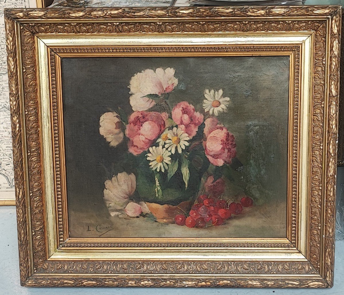 L. Cornuez XIXe Nature Morte 