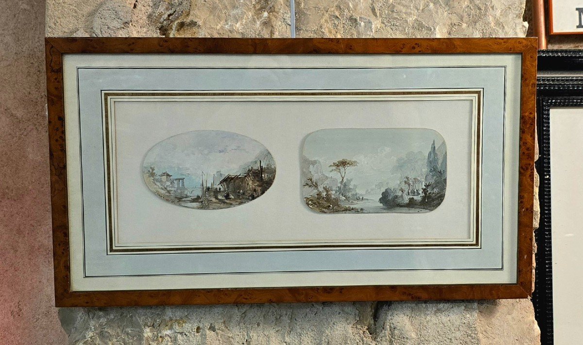 Charles Lalou (- 1870 - Oil On Paper  