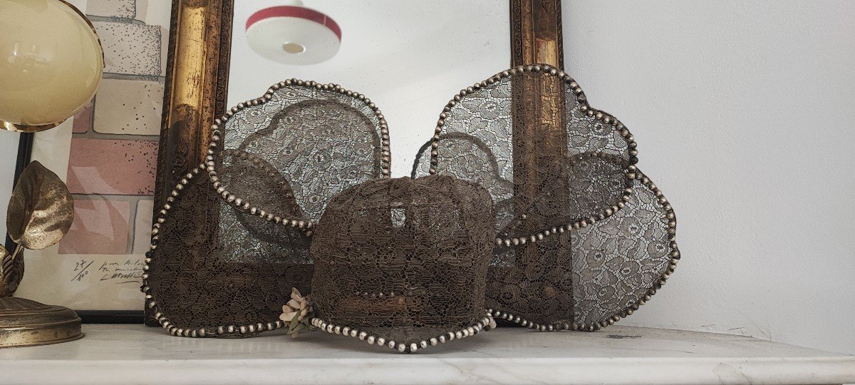 Antique Hat - Art Deco Ball Headdress - Early 20th Century -photo-2