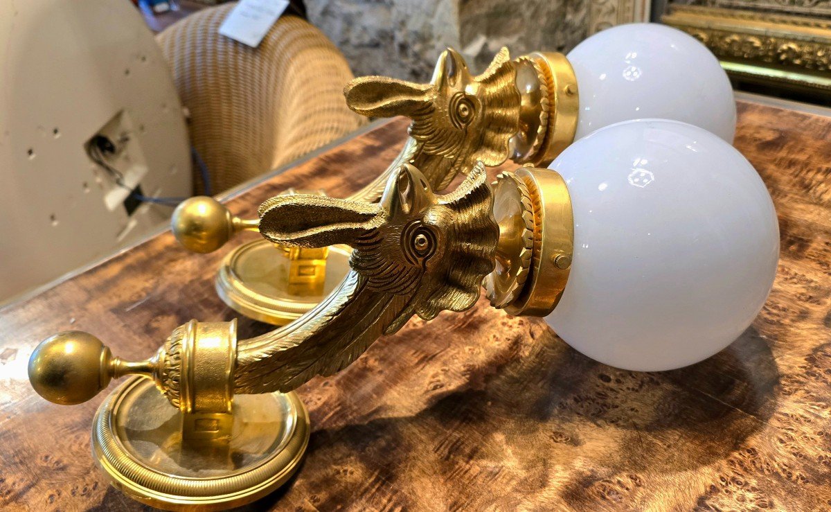 Maison Charles (model Attributed To) - Pair Of Wall Lights