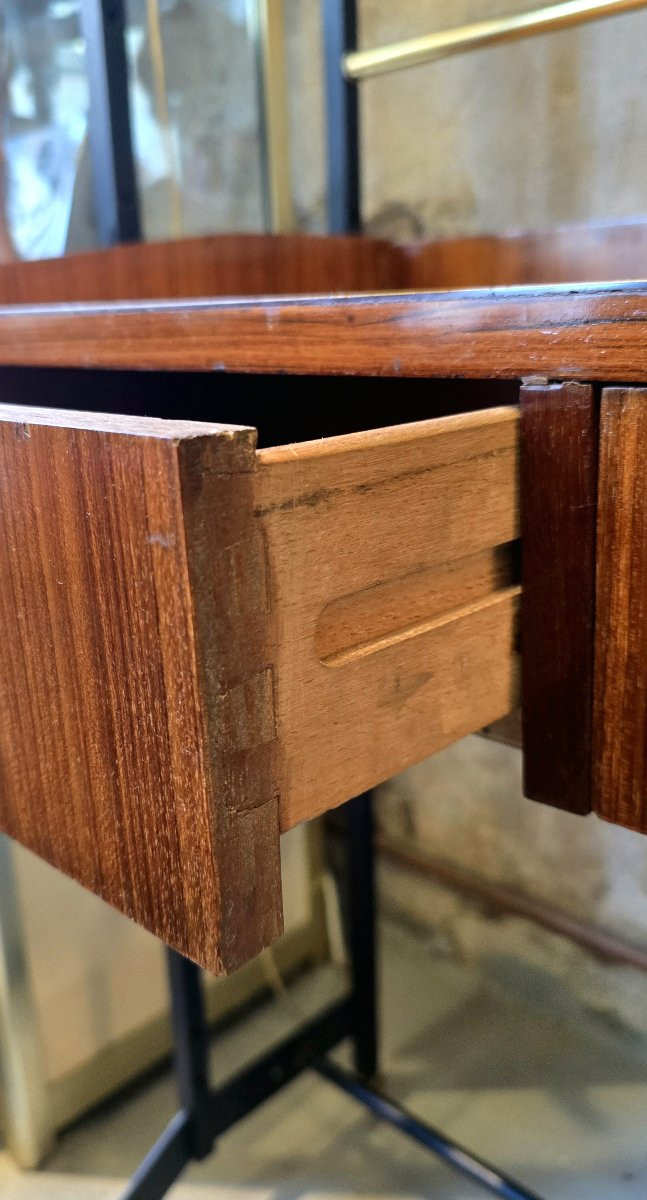 Vintage Italian Bookcase - Desk From The 1960s/70s-photo-7