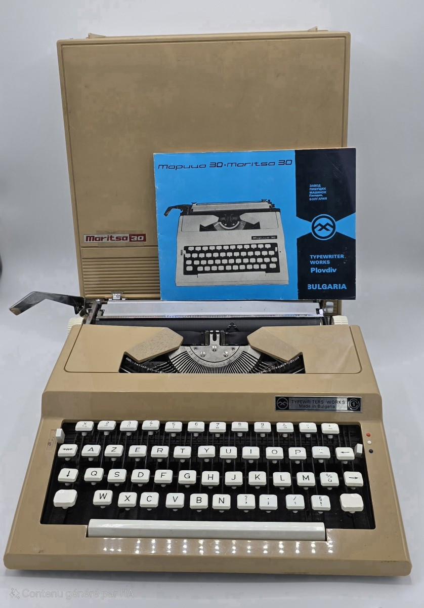 Machine à écrire Portable ''maritsa 30'',  Bulgaria 80's