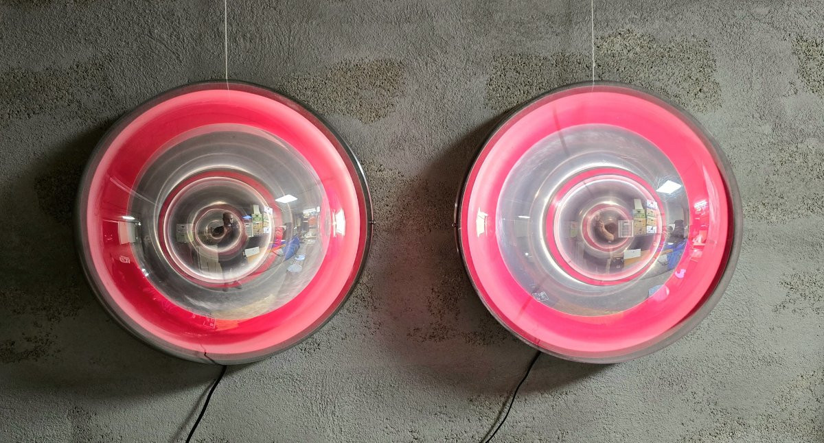 Set Of Two "spion / Spy" Wall Lights By Verner Panton-photo-4