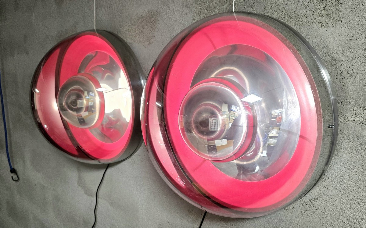 Set Of Two "spion / Spy" Wall Lights By Verner Panton