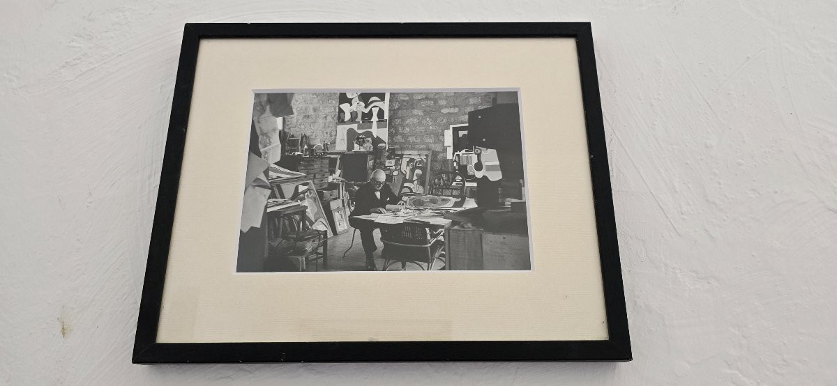 Gisèle Freund (1908 - 2000) Photograph - Le Corbusier In His Studio 1961-photo-3