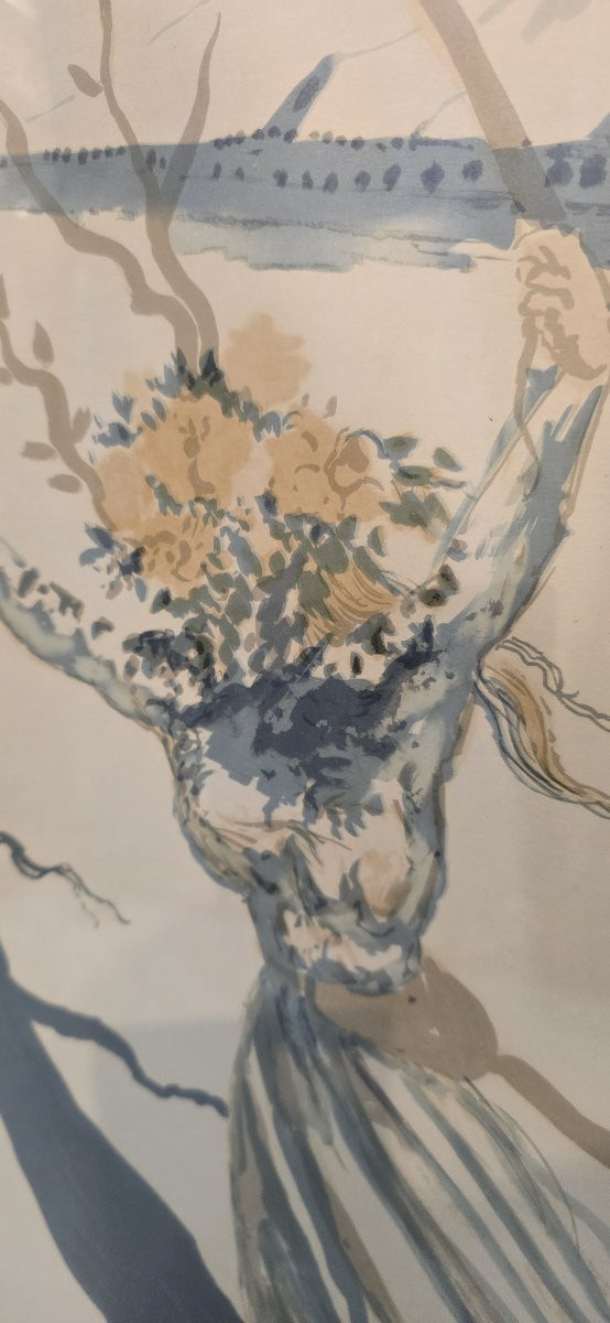 Salvador DALI (1904-1989) Lithographie, édition l'art d'aimer d'Ovide-photo-4
