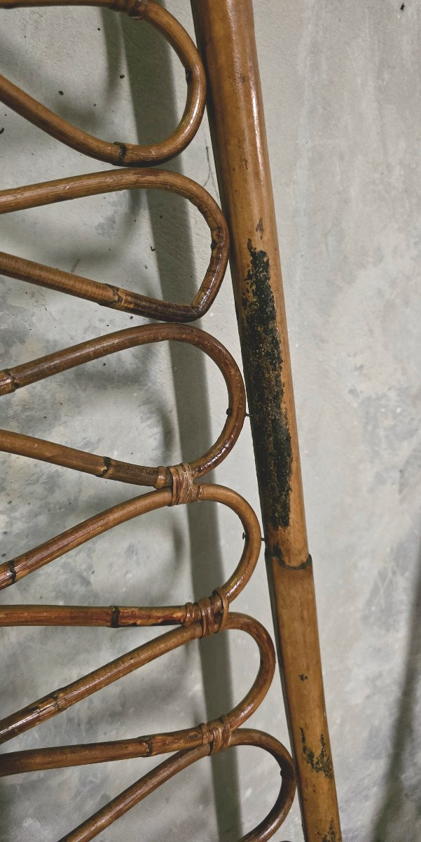Lot de 4 chaises en bambou éditées par Bonacina, 1960-photo-3