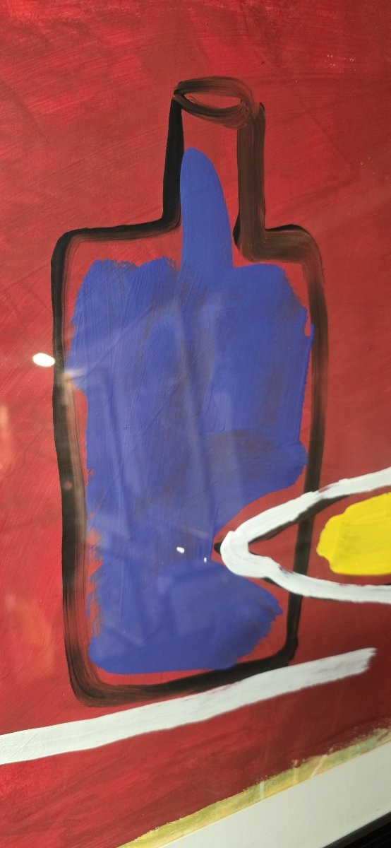 Miguel Ángel Yrazazábal (né en 1945)– Nature morte abstraite, 1991-photo-3