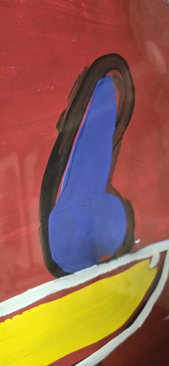 Miguel Ángel Yrazazábal (né en 1945)– Nature morte abstraite, 1991-photo-1