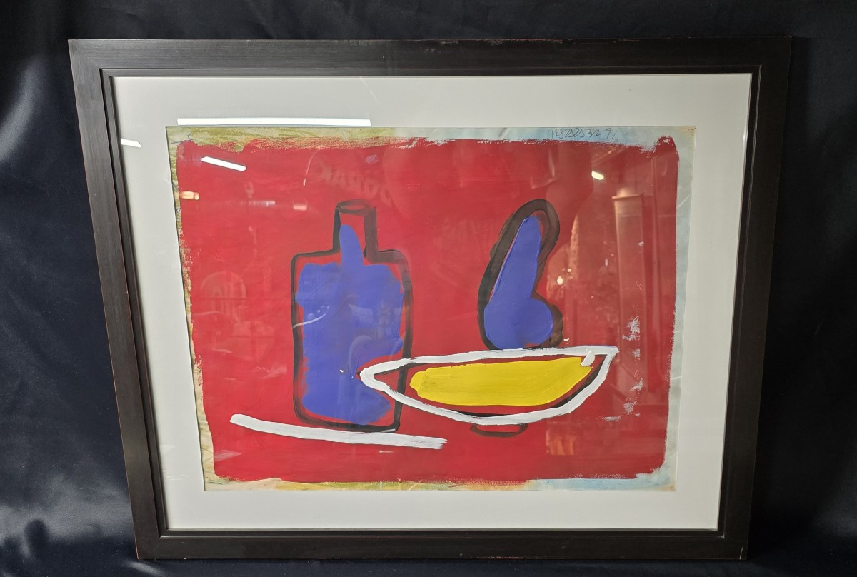 Miguel Ángel Yrazazábal (né en 1945)– Nature morte abstraite, 1991