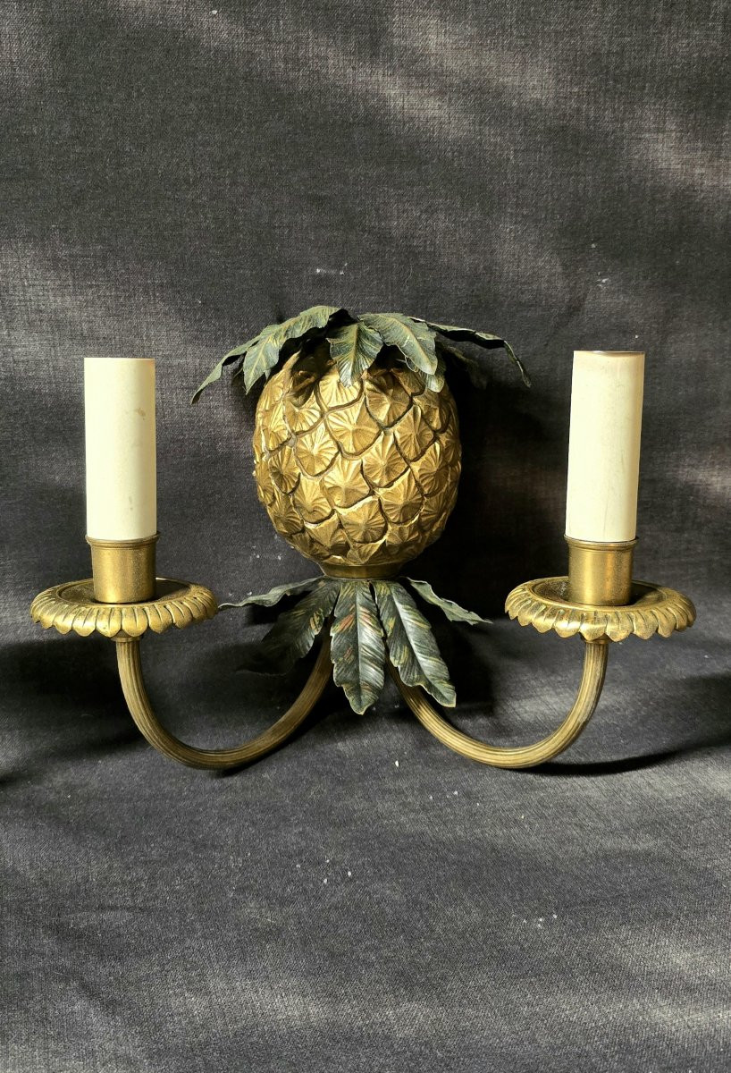 Maison Charles & Fils - Paire d'appliques Ananas -photo-1