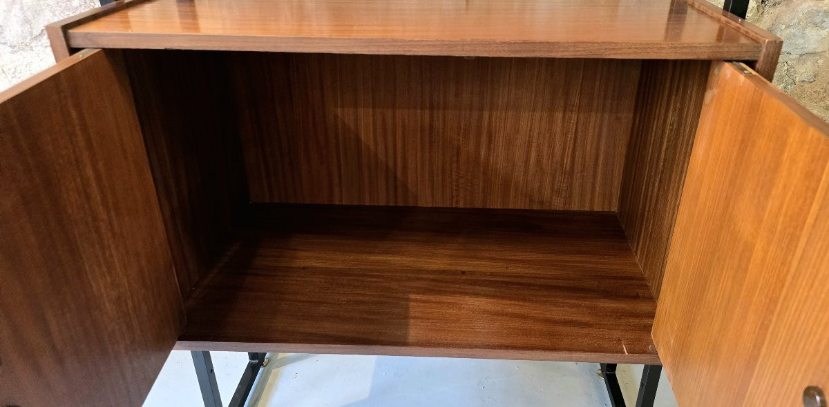 Bibliothèque / étagère vintage moderniste (années 50-60)-photo-5