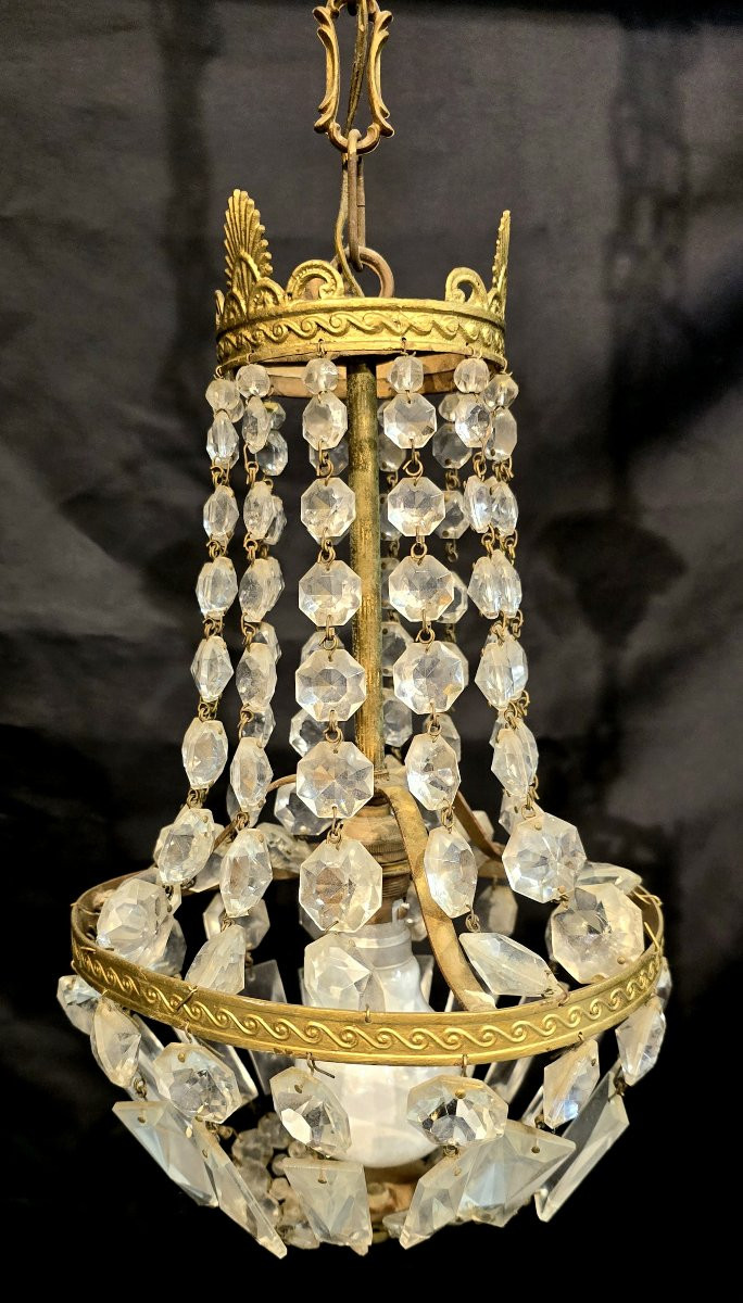 Petit lustre montgolfière XXème-photo-4