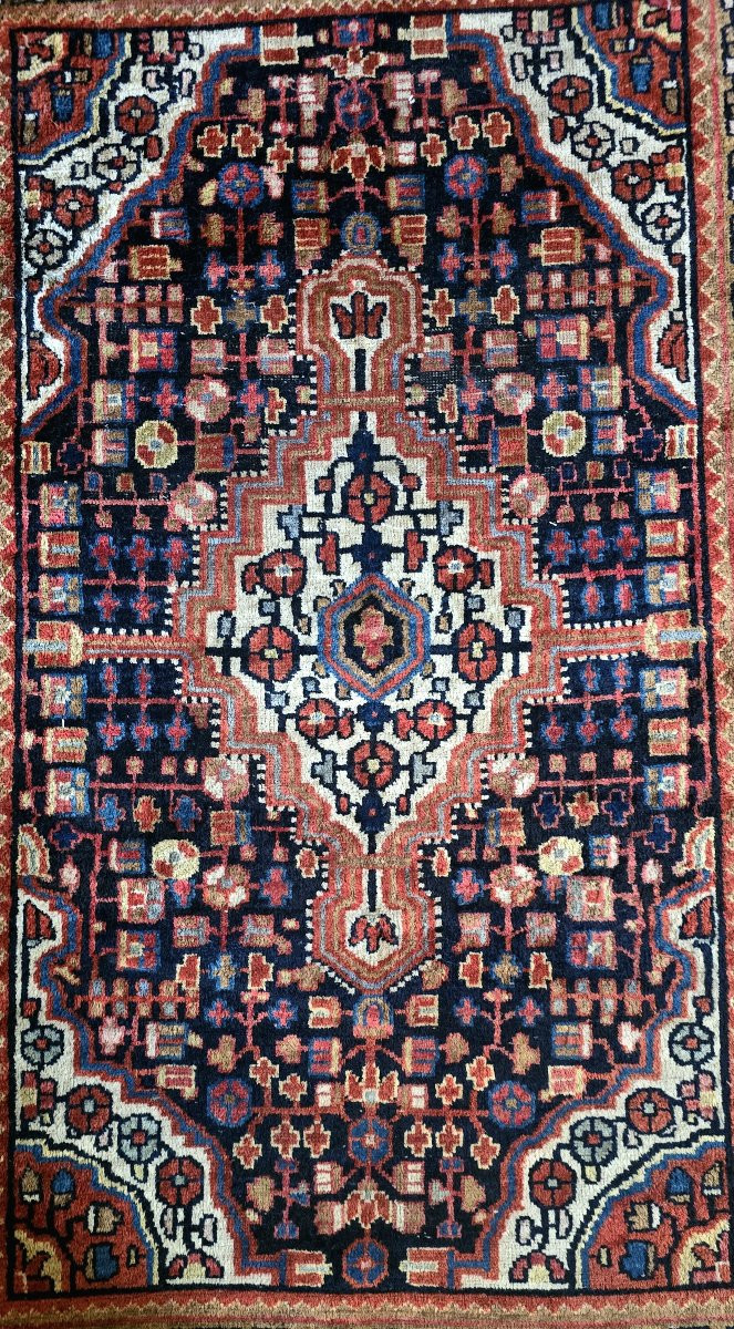 Tapis persan fait main en laine – Heriz / Bakhtiari – 163 x 108 cm-photo-2