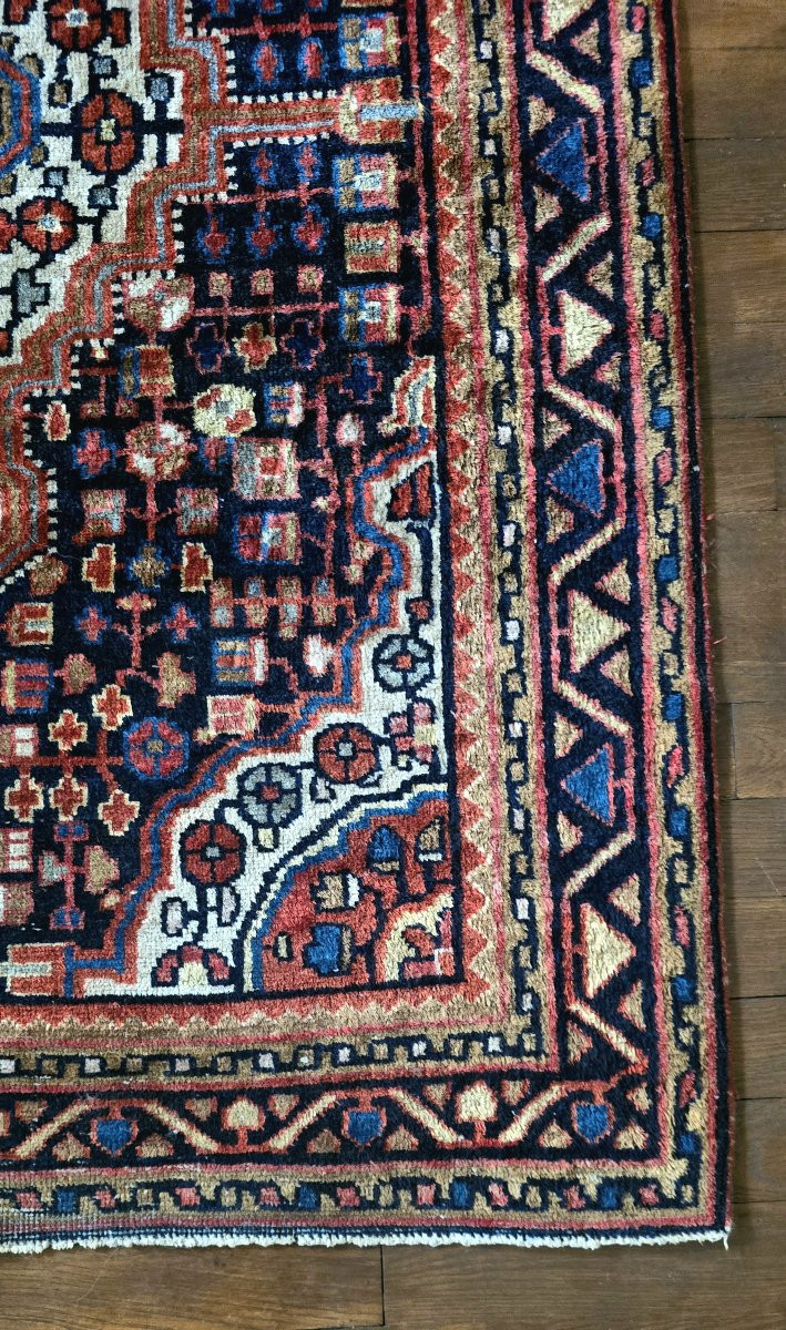 Tapis persan fait main en laine – Heriz / Bakhtiari – 163 x 108 cm-photo-3
