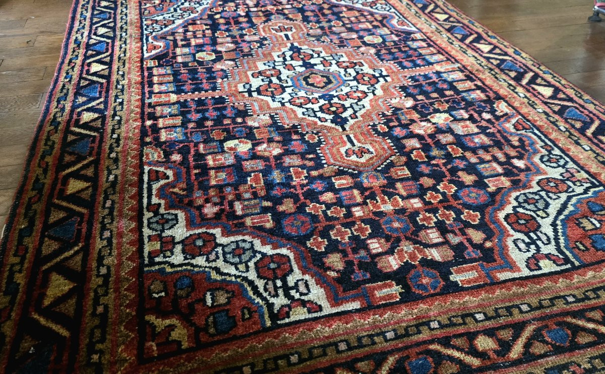 Tapis persan fait main en laine – Heriz / Bakhtiari – 163 x 108 cm-photo-4
