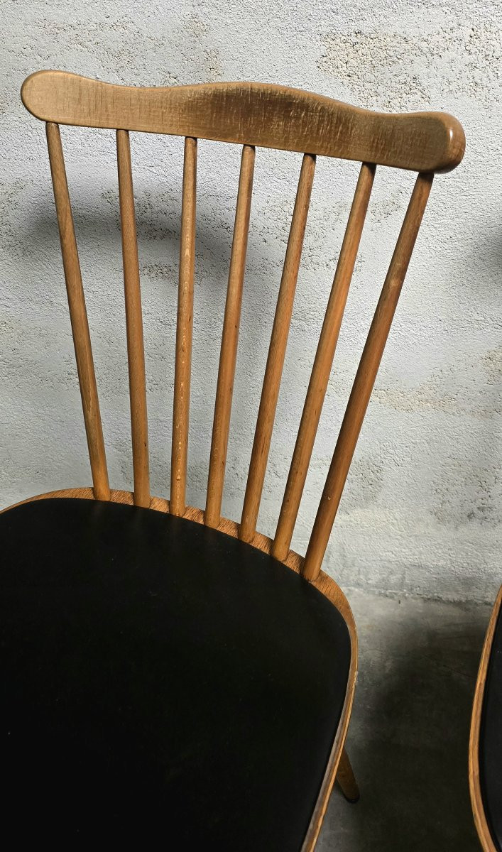 Set Of Two Vintage Baumann Sonata Chairs 1960-photo-4