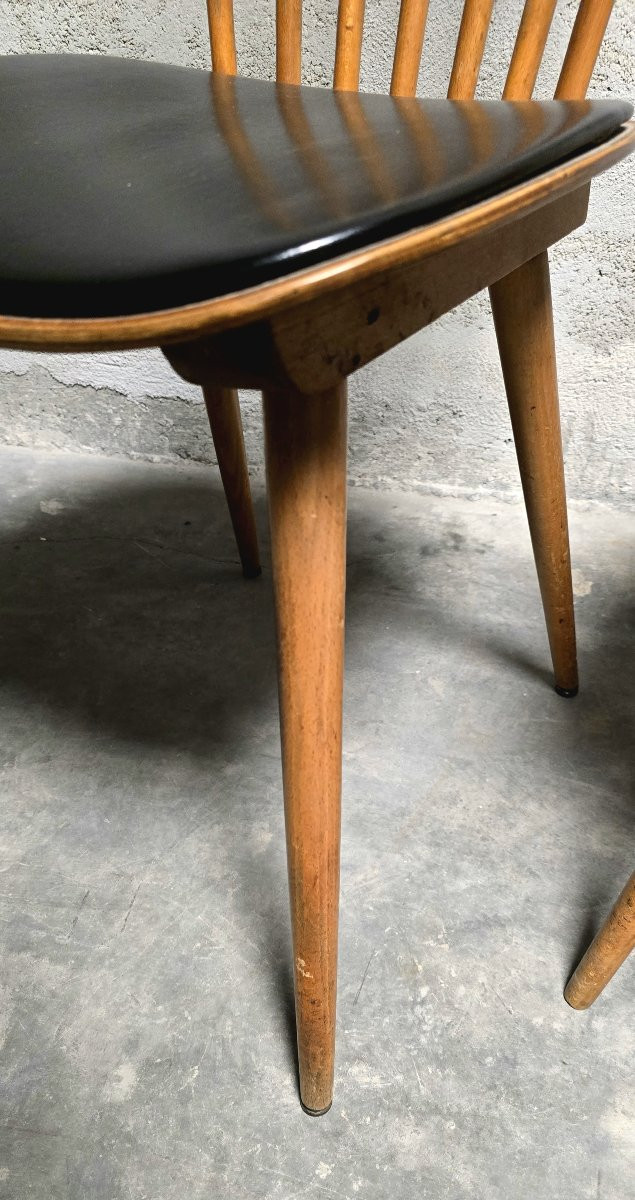 Set Of Two Vintage Baumann Sonata Chairs 1960-photo-6