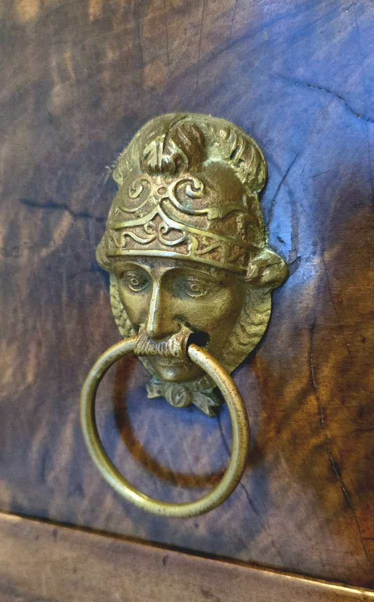 Empire Period Chest Of Drawers And Mirror-photo-2