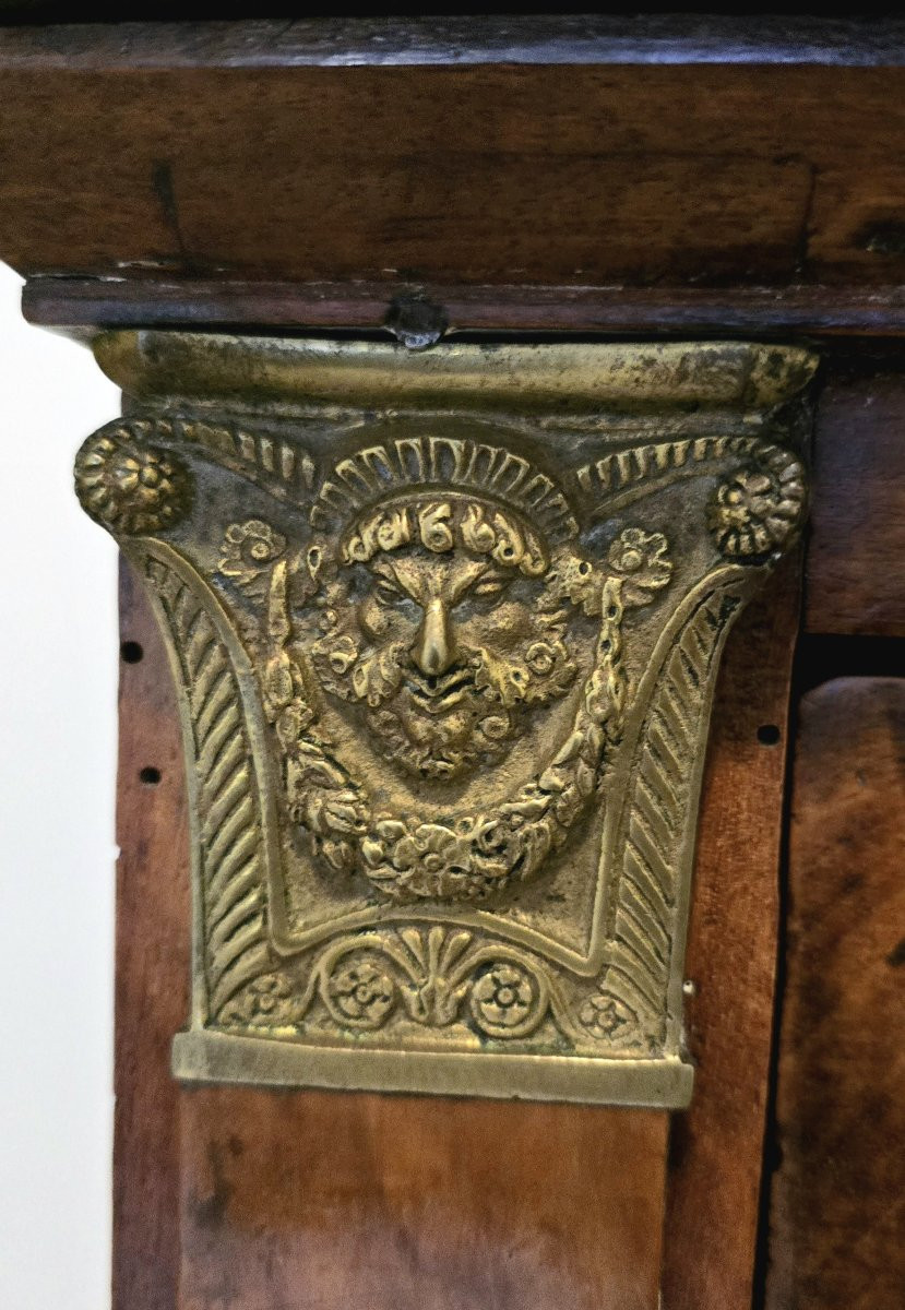 Empire Period Chest Of Drawers And Mirror-photo-3