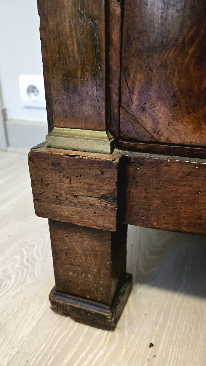 Empire Period Chest Of Drawers And Mirror-photo-4