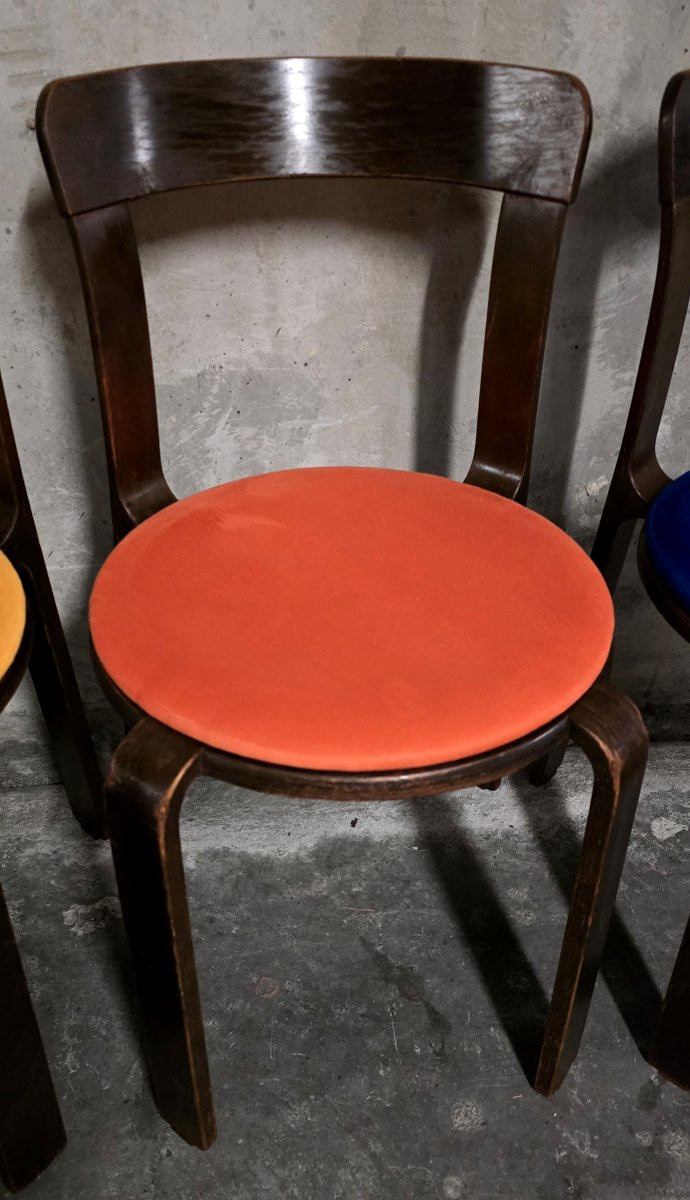 Bruno Rey (1935) - Set Of 7 Chairs, 1st Edition - 1960 Dietiker, Stein Am Rhein-photo-2