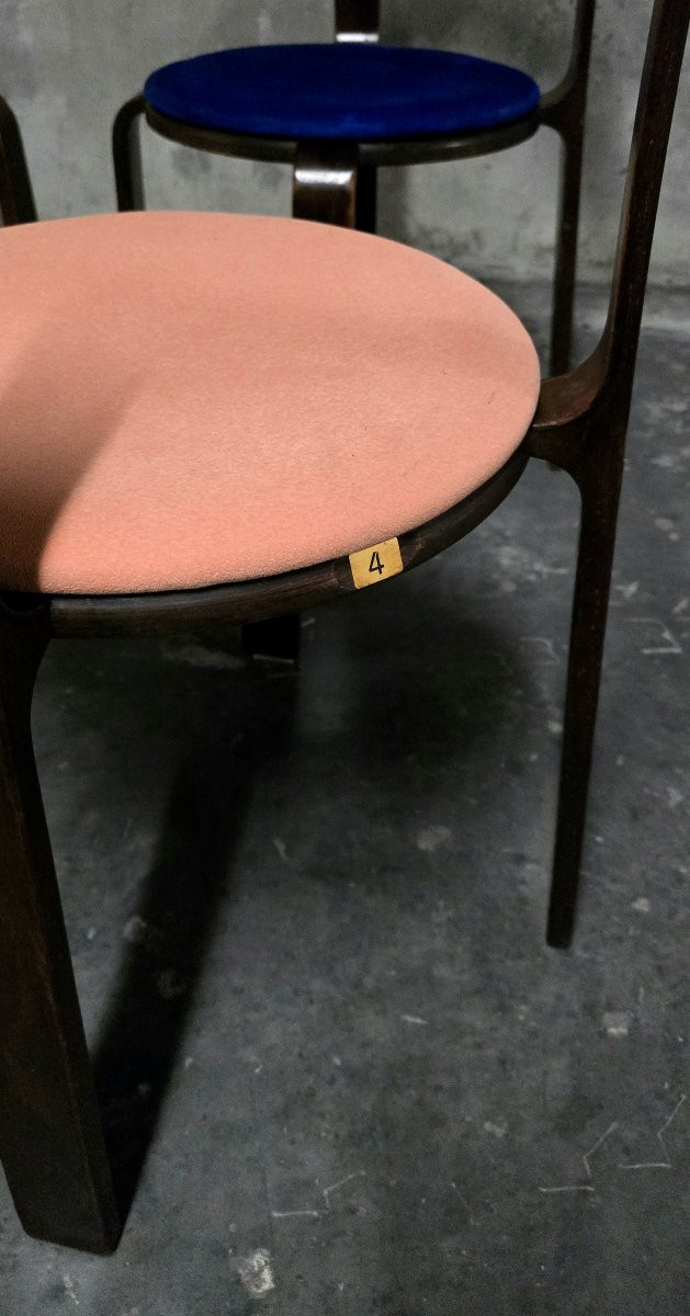 Bruno Rey (1935) - Set Of 7 Chairs, 1st Edition - 1960 Dietiker, Stein Am Rhein-photo-5