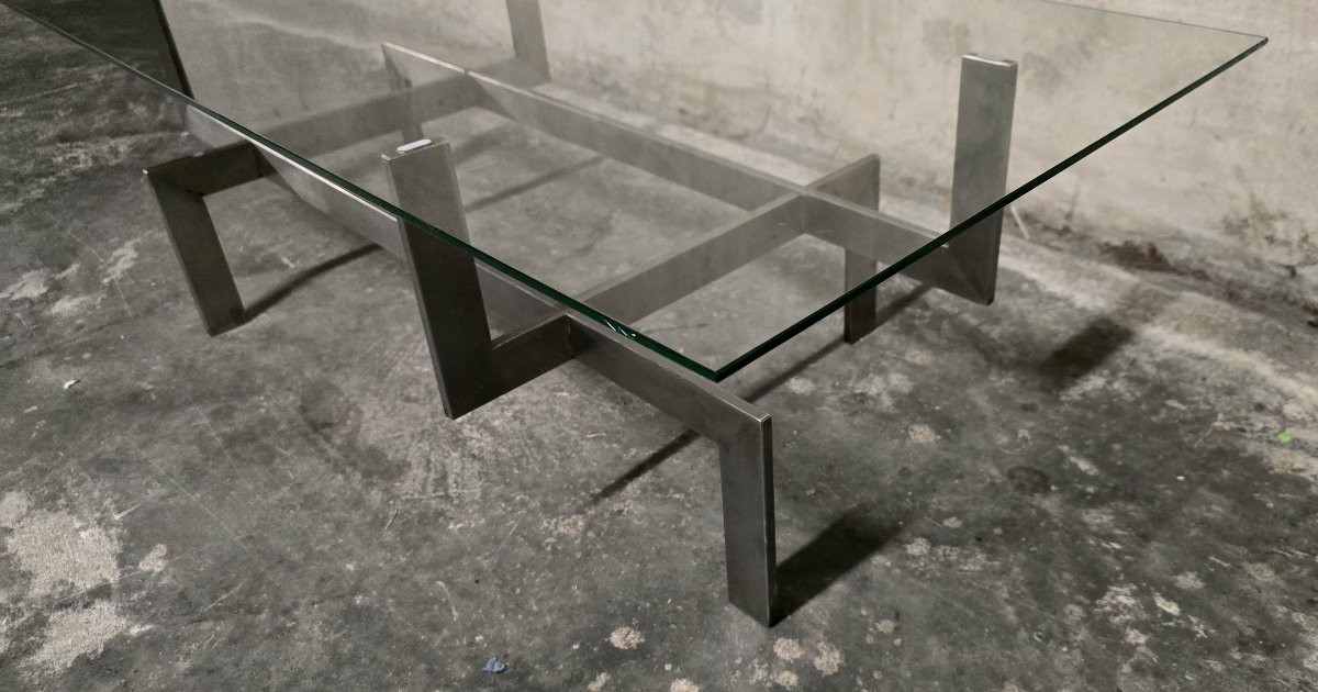 Paul Legeard - "gamma" Coffee Table, France, Circa 1970-photo-4