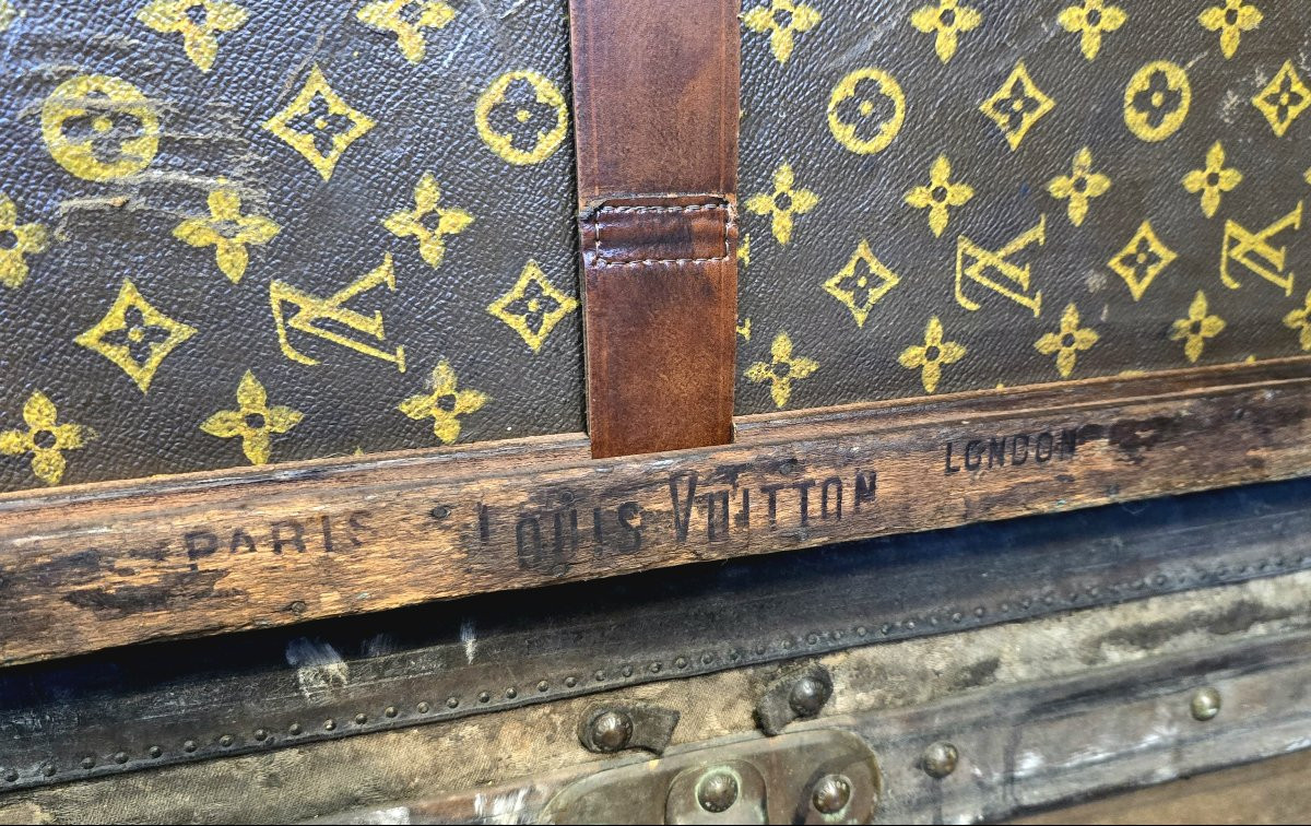 Malle cabine Louis Vuitton – Monogramme – Années 1920/30 – Authentique-photo-7