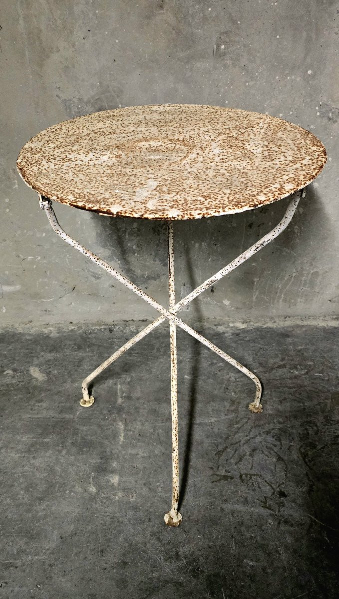 Table pliable - guéridon jardin / bistrot début XX-photo-2