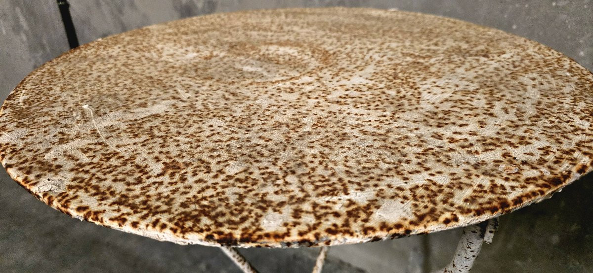 Table pliable - guéridon jardin / bistrot début XX-photo-4