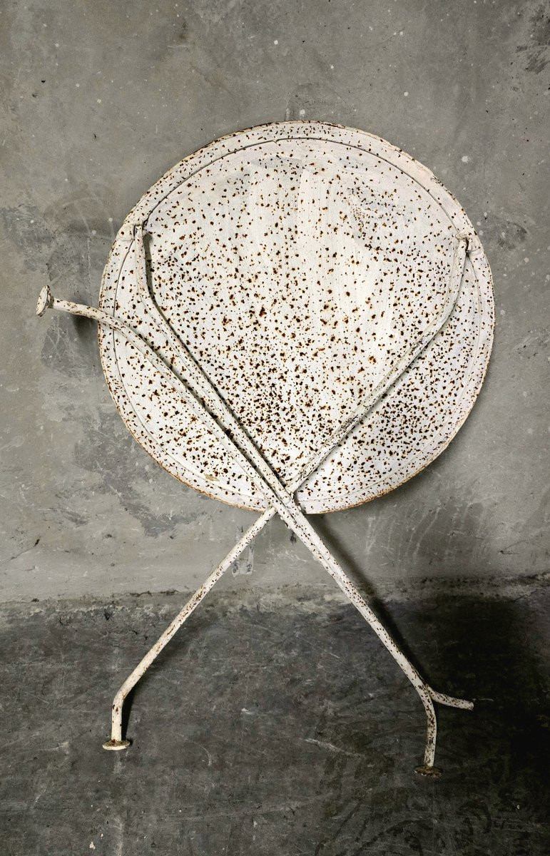 Table pliable - guéridon jardin / bistrot début XX-photo-5