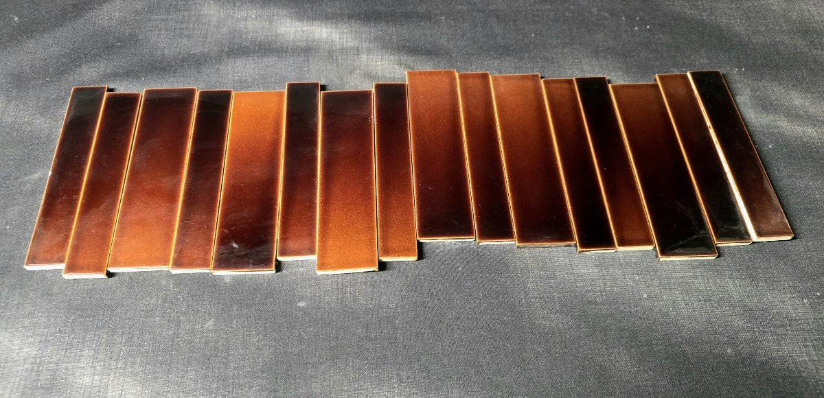 Roger Capron (1922 - 2006) - Ensemble de 112 carreaux en céramique émaillée - 1970-photo-8