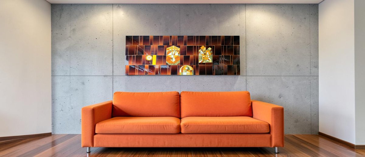 Roger Capron (1922 - 2006) - Set Of 112 Glazed Ceramic Tiles - 1970