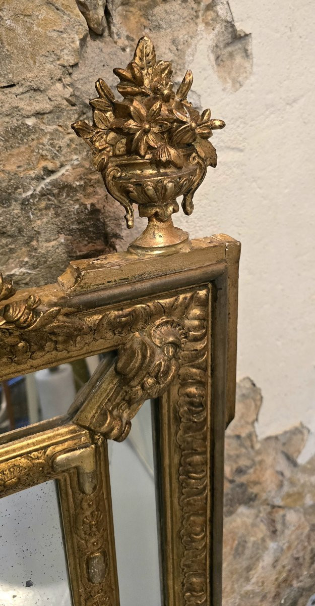 Miroir à parcloses, époque Napoléon III-photo-4