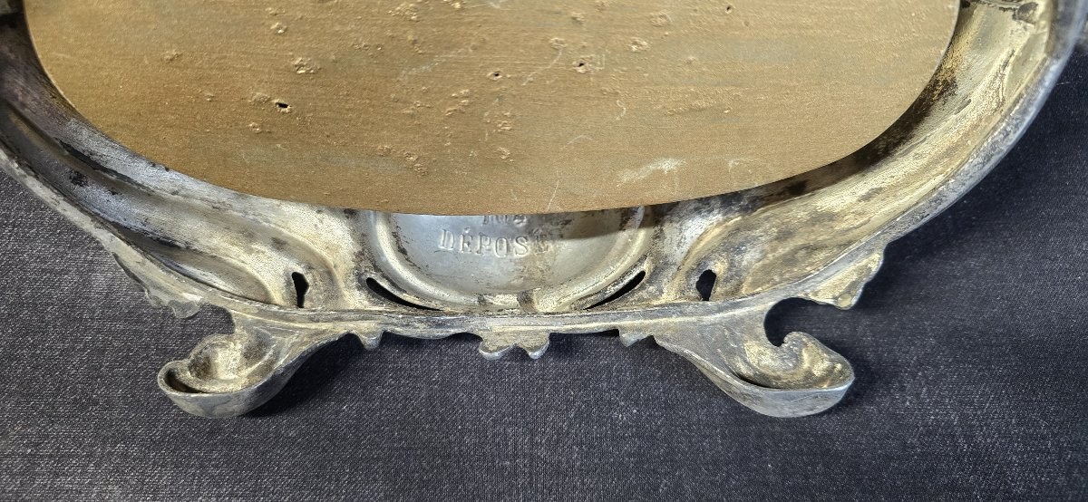 Louis XV Style Silver-plated Metal Jardinière, Early 20th Century Work-photo-4