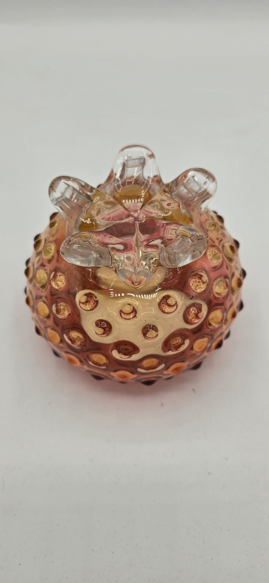 Coupe - vide poche  en verre moulé à décor bullé – Tchécoslovaquie, vers 1960–1970-photo-4