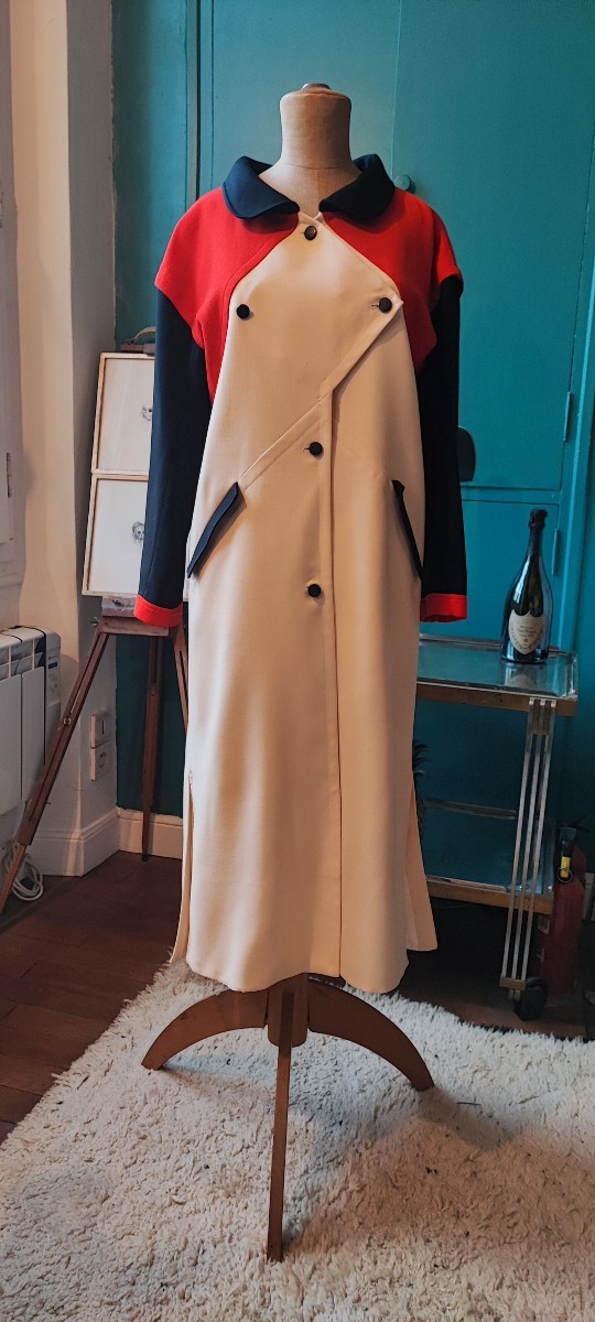 Manteau Courrèges Paris – Modèle / Style 14000 –  Années 1960/70