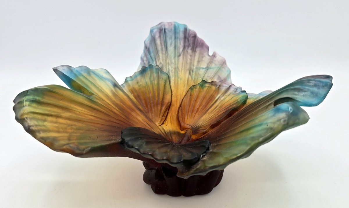 Emilio ROBBA et DAUM - Coupe Palmier en pâte de verre-photo-3