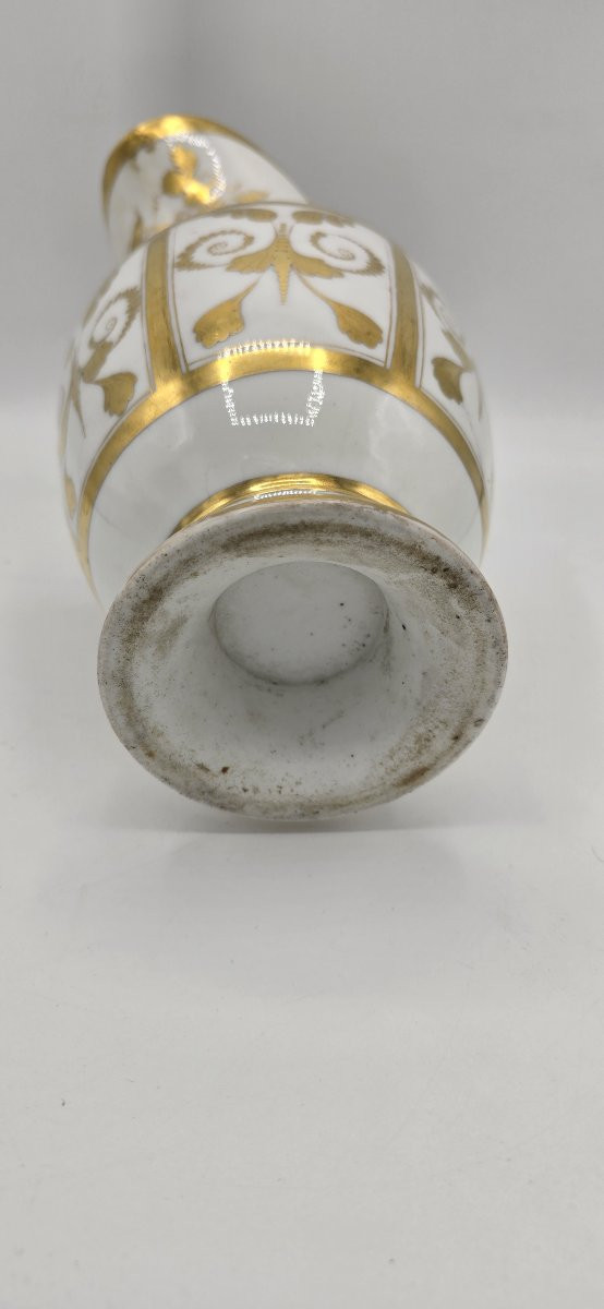 Antique White And Gold Porcelain Coffee Service – Empire Style – Early 19th Century-photo-7