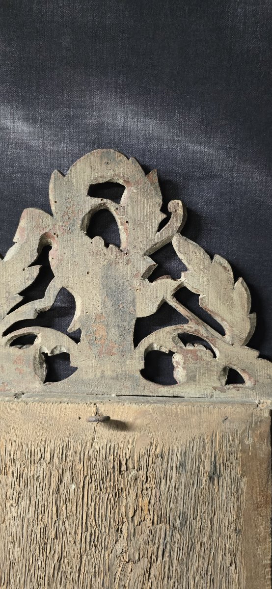 Miroir trumeau Louis XVI en bois sculpté – XVIIIe siècle-photo-6