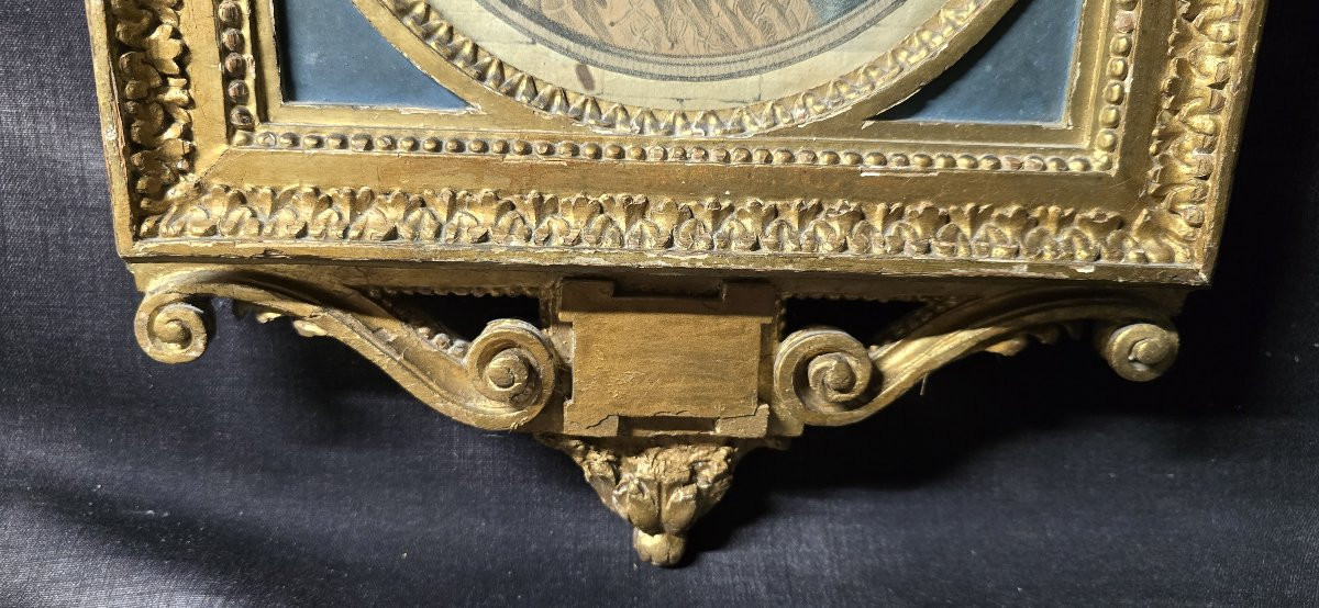 Carved And Gilded Wooden Frame, Louis XVI Period-photo-2
