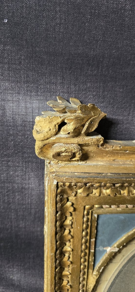 Carved And Gilded Wooden Frame, Louis XVI Period-photo-7