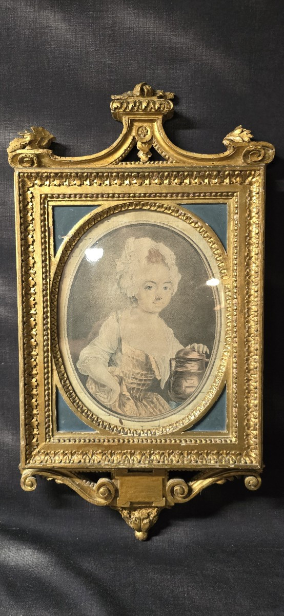 Carved And Gilded Wooden Frame, Louis XVI Period