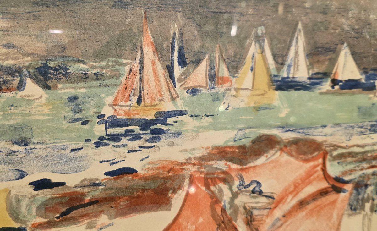 André Planson (1898–1981) - Lithographie en couleurs signée et numérotée-photo-1