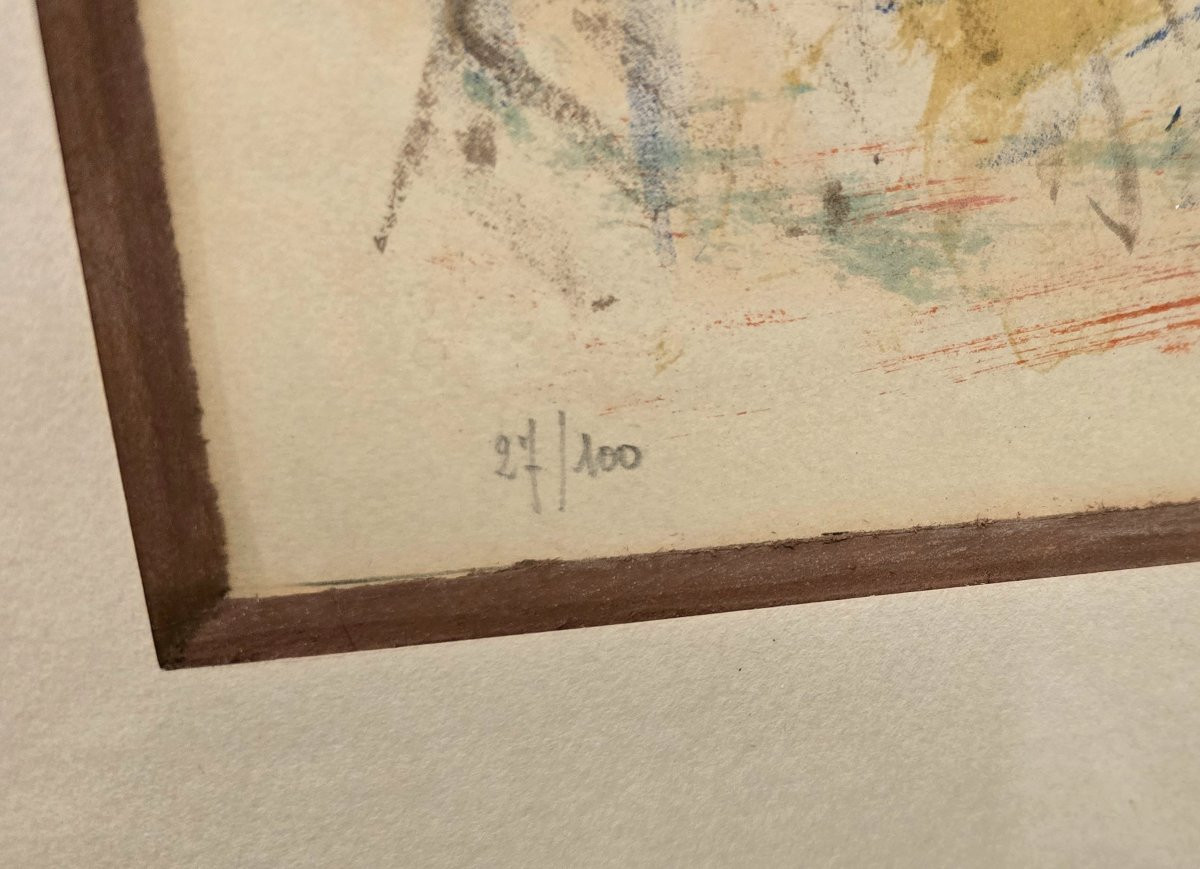 André Planson (1898–1981) - Lithographie en couleurs signée et numérotée-photo-3